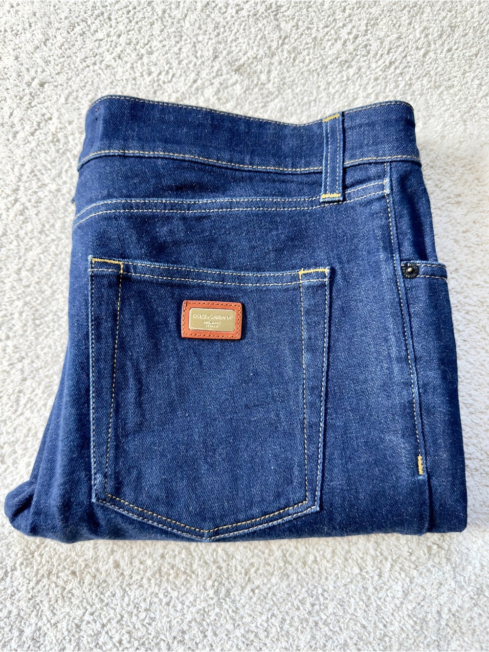 Dolce & Gabbana 14 Stretch Denim Slim Fit Jeans IT 52 US 36 Blue